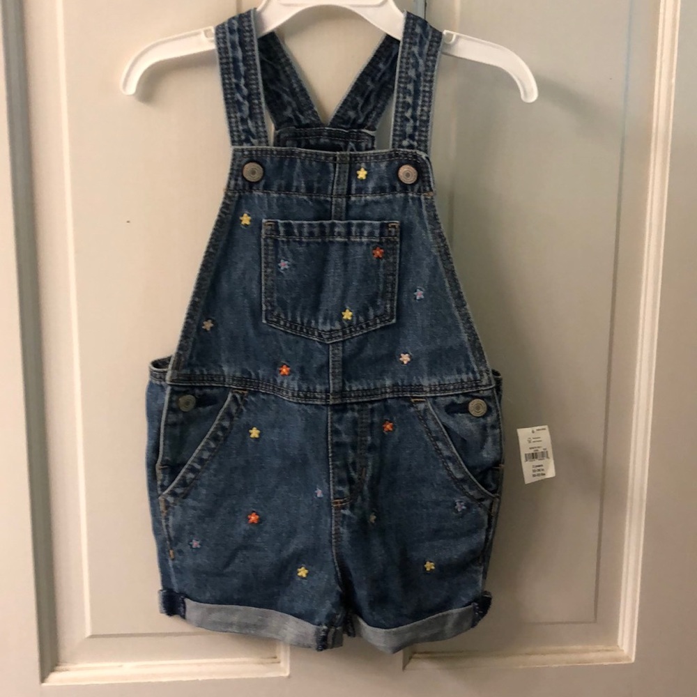 Size 2 yr. Gap embroidered overalls.